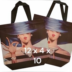 Cherry Girl Quilted Tote NEW PACK OF 2 BRAND NEW